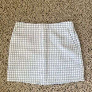 Forever 21 Gray and White Mini Pencil Skirt
